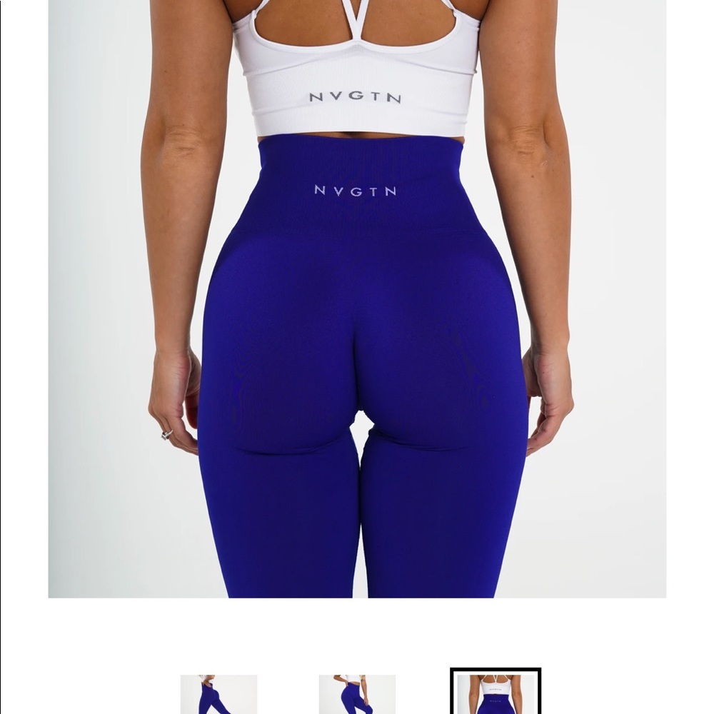 NVGTN Cobalt Solid Seamless Leggings